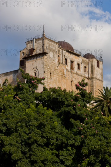 Palermo, Palazzo Reale o Palazzo dei Normanni: veduta della Torre Pisana da Ovest.

[ENG]
Palermo, The Royal Palace or Palazzo dei Normanni (Palace of the Normans): view of the Pisan Tower from West.
Palazzo Reale (Palazzo dei Norma, Palermo (PA), Sicilia - Sicily, Italia - Italy