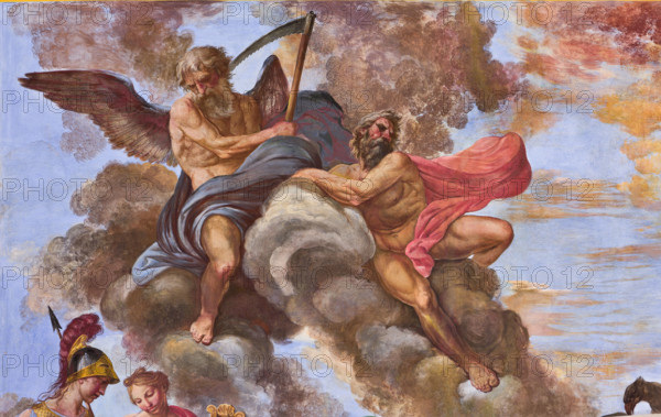 Palermo, Palazzo Reale o Palazzo dei Normanni, Appartamento Reale, Sala d'Ercole (Parlamento
dell'Assemblea Regionale Siciliana), la volta: "Apoteosi di Ercole", pittura murale di Giuseppe Velasco, 1812. Particolare.

[ENG]
Palermo, The Royal Palace or Palazzo dei Normanni (Palace of the Normans), the Royal Apartment, The Hercules Hall (Parliament of the Sicily Regional Assembly), the vault: "Apotheosis of Hercules", wall painting by Giuseppe Velasco, 1812. Detail.
Palazzo Reale (Palazzo dei Norma, Palermo (PA), Sicilia - Sicily, Italia - Italy