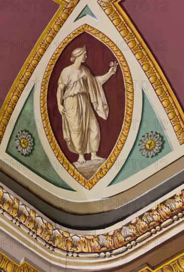 Palermo, Palazzo Reale o Palazzo dei Normanni, Appartamento Reale, Sala d'Ercole (Parlamento
dell'Assemblea Regionale Siciliana):  particolare decorativo (pittura murale a secco), 1812.

[ENG]
Palermo, The Royal Palace or Palazzo dei Normanni (Palace of the Normans), the Royal Apartment, The Hercules Hall (Parliament of the Sicily Regional Assembly): decorative detail (dry wall painting), 1812.
Palazzo Reale (Palazzo dei Norma, Palermo (PA), Sicilia - Sicily, Italia - Italy