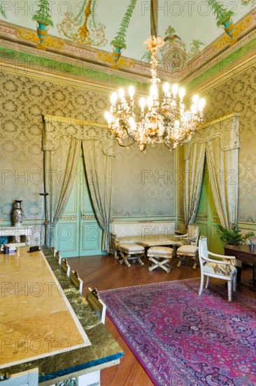 Palermo, Palazzo Reale o Palazzo dei Normanni, Appartamento Reale, Sala Verde: veduta.

[ENG]
Palermo, The Royal Palace or Palazzo dei Normanni (Palace of the Normans), The Royal Apartment, the Green Room: view.
Palazzo Reale (Palazzo dei Norma, Palermo (PA), Sicilia - Sicily, Italia - Italy