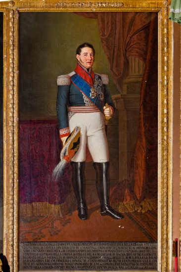 Palermo, Palazzo Reale o Palazzo dei Normanni, Appartamento Reale, Sala dei Viceré: "Antonio Lucchesi Palli, Luogotenente Generale del Regno" (1822-1824, 1830 circa); dipinto a olio di Giuseppe Patania (1780-1852).

[ENG]
Palermo, The Royal Palace or Palazzo dei Normanni (Palace of the Normans), The Royal Apartment, The Viceroy Room: "Antonio Lucchesi Palli, Lieutenant General of the Kingdom" (1822-1824, about 1830); oil painting by Giuseppe Patania (1780-1852).
Palazzo Reale (Palazzo dei Norma, Palermo (PA), Sicilia - Sicily, Italia - Italy