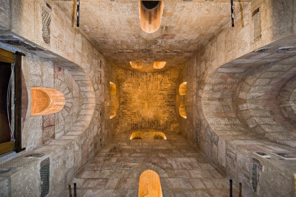 Palermo, Palazzo Reale o Palazzo dei Normanni,  Torre Pisana, Sala di Rappresentanza della Presidenza: veduta zenitale della volta.

[ENG]
Palermo, The Royal Palace or Palazzo dei Normanni (Palace of the Normans), The Pisana Tower, The Representation Hall of the Presidency: zenithal view of the vault.
Palazzo Reale (Palazzo dei Norma, Palermo (PA), Sicilia - Sicily, Italia - Italy