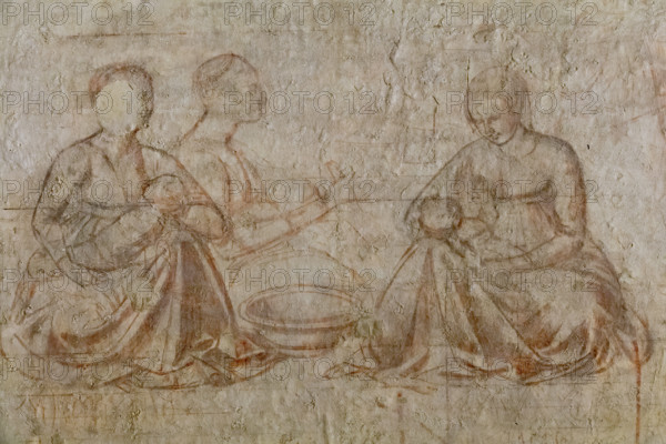 Pisa, Museo delle sinopie:
“Storie di Esaù e Giacobbe”, sinopia di Benozzo Gozzoli, preparatoria agli affreschi del Camposanto, 1473-75.
Particolare con gruppo di donne con neonati.

[ENG]
Pisa, Sinopia Museum:
“Birth of Esau and Jacob”, sinopia by Benozzo Gozzoli, preparatory to the frescoes in the Camposanto, 1473-75.
Detail of a group of women with newborns.
Museo delle sinopie, Pisa (PI), Toscana - Tuscany, Italia - Italy