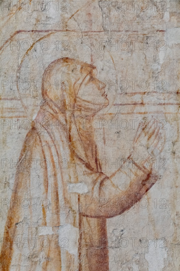 Pisa, Museo delle sinopie: “Tebaide”,
storie degli Eremiti e dei Santi Padri ispirate alla “Vitae Patrum” del canonico domenicano Cavalca. Sinopia preparatoria agli affreschi del Camposanto di Buonamico Buffalmacco, 1336/1341.
Particolare con santa.

[ENG]
Pisa, Sinopia Museum: “Thebaid”, Stories of the Hermits and the Holy Fathers inspired by the Vitae Patrum by the Dominican Domenico Canon Cavalca. Sinopia preparatory to the frescoes by Buonamico Buffalmacco, 1336/1341. 
Detail with a saint.
Museo delle sinopie, Pisa (PI), Toscana - Tuscany, Italia - Italy