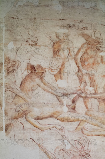 Pisa, Museo delle sinopie:
“Inferno”.  Sinopia preparatoria degli affreschi di Buonamico Buffalmacco, 1336/1341 nel Camposanto di Pisa.
Particolare con il girone di scismatici e scomunicati. 

[ENG]
Pisa, Monumental Cemetery: “Hell”. Preparatory sinopia to the frescoes by Buonamico Buffalmacco in the Monumental Cemetery, 1336/1341.
Detail with the circle of schismatics and excommunicated.
Museo delle sinopie, Pisa (PI), Toscana - Tuscany, Italia - Italy
