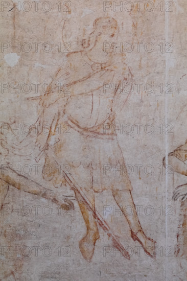 Pisa, Museo delle sinopie:
“Giudizio Universale”.  Sinopia preparatoria degli affreschi di Buonamico Buffalmacco per il Camposanto, 1336/1341.
Particolare con angelo.

[ENG]
Pisa, Sinopia museum: "The Last Judgement”. Sinopia preparatory to the frescoes by Buonamico Buffalmacco for the Monumental Cemetery, 1336/1341.
Detail with an angel.
Museo delle sinopie, Pisa (PI), Toscana - Tuscany, Italia - Italy