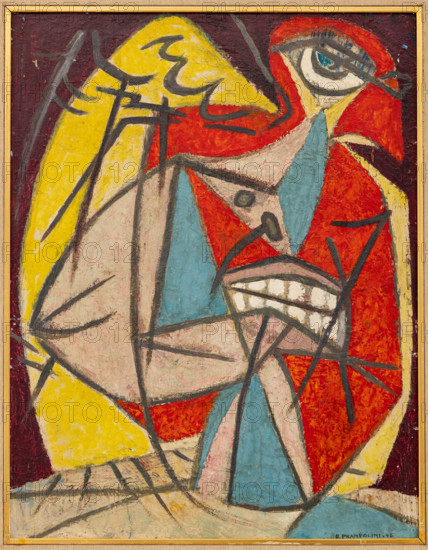 Collezione Assicoop Unipol, inv. n° 884: 
Enrico Prampolini (1894-1956); “Cassandra 1945”, olio su tavola, cm. 69x49,5.

[ENG]
Enrico Prampolini (1894-1956); “Cassandra 1945”, oil painting on panel, cm. 69x49,5.
Collezione Assicoop - Unipol, Modena (MO), Emilia Romagna, Italia - Italy