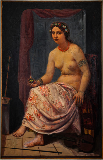 Collezione Assicoop Unipol, inv. n° 888: 
Achille Funi (1890-1972); “La Maga Circe” ; olio su tela, cm. 165x105.

[ENG]
Achille Funi (Ferrara 1890-1972);”Circe the Sorceress”; oil painting on canvas, cm. 165x105.
Collezione Assicoop - Unipol, Modena (MO), Emilia Romagna, Italia - Italy