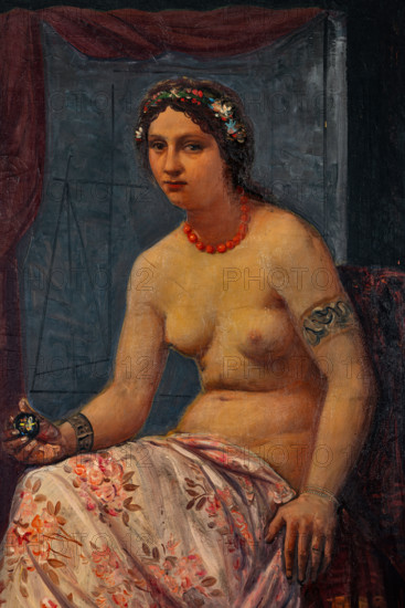 Collezione Assicoop Unipol, inv. n° 888: 
Achille Funi (1890-1972); “La Maga Circe” ; olio su tela, cm. 165x105. Particolare.

[ENG]
Achille Funi (Ferrara 1890-1972);”Circe the Sorceress”; oil painting on canvas, cm. 165x105. Detail.
Collezione Assicoop - Unipol, Modena (MO), Emilia Romagna, Italia - Italy