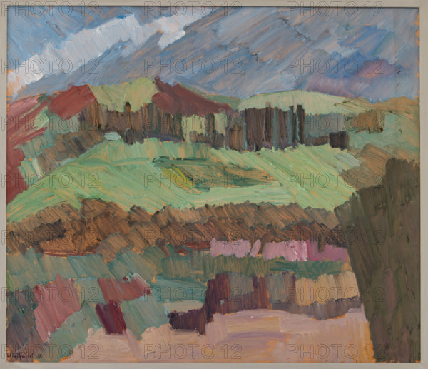 Collezione Assicoop Unipol, inv. n° 891: 
Mimì Quilici Bulzacchi (1903-1990); “Paesaggio”, olio su tela, cm. 80x57.

[ENG]
Mimì Quilici Bulzacchi (1903-1990); “Landscape”, oil painting on canvas, cm. 80x57.
Collezione Assicoop - Unipol, Modena (MO), Emilia Romagna, Italia - Italy
