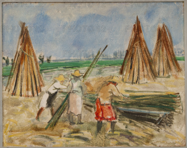 Collezione Assicoop Unipol, inv. n° 892: 
Galileo Cattabriga (1901-1969); “Lavorazione della canapa” ; olio su tela, cm. 50x40.

[ENG]
Galileo Cattabriga (1901-1969); “Hemp Processing”; oil painting on canvas, cm. 50x40.
Collezione Assicoop - Unipol, Modena (MO), Emilia Romagna, Italia - Italy