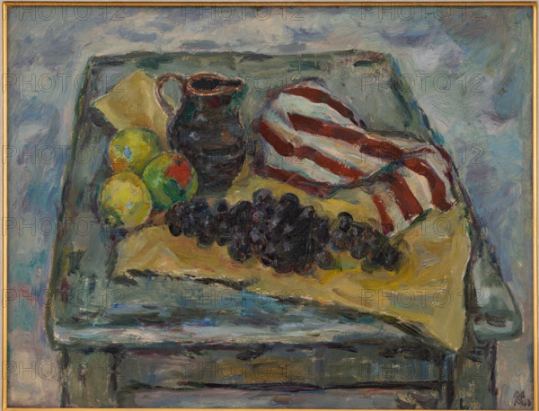 Collezione Assicoop Unipol, inv. n° 913: 
Mario Vellani Marchi (1895 - 1979); “Bricco ed uva nera”, olio su cartone, 40 x 52 cm.

[ENG]
Mario Vellani Marchi (1895 - 1979); “Jug and Black Grapes”,  oil painting on cardboard, 40 x 52 cm.
Collezione Assicoop - Unipol, Modena (MO), Emilia Romagna, Italia - Italy