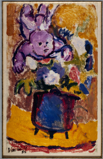 Collezione Assicoop Unipol, inv. n°919: Pompeo Vecchiati (1911 - 1985); “Ottorino tra i fiori”, monotipo, cm 78 x 47.

[ENG]
Pompeo Vecchiati (1911 - 1985); “Ottorino among the flowers”, monotyping, cm 78 x 47.
Collezione Assicoop - Unipol, Modena (MO), Emilia Romagna, Italia - Italy