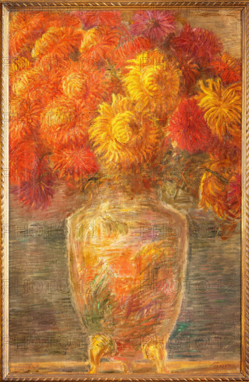 Gaetano Previati (1852 - 1820); “Crisantemi” (olio su tela, 85 x 55).
Collezione Assicoop - Unipol, Modena (MO), Emilia Romagna, Italia - Italy