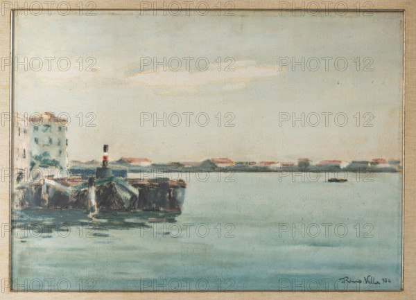 Collezione Assicoop Unipol, inv. n° 971: 
Rino Villa (1904 - 1994); “Canale della Giudecca - 1954” (olio su tela, cm. 50 x 70).

[ENG]
Rino Villa (1904 - 1994); “Canale della Giudecca - 1954” (olio su tela, cm. 50 x 70).
Collezione Assicoop - Unipol, Modena (MO), Emilia Romagna, Italia - Italy