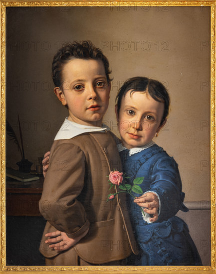 Collezione Assicoop Unipol, inv. n° 973: 
Giovanni Pagliarini (1808 - 1878); “Ritratto di fratello e sorella” (olio su tela, 67,5 x 55 cm).

[ENG]
Giovanni Pagliarini (1808 - 1878); “Portrait of Brother and Sister”; (oil painting on canvas, 67,5 x 55 cm).
Collezione Assicoop - Unipol, Modena (MO), Emilia Romagna, Italia - Italy