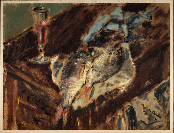 Collezione Assicoop Unipol, inv. n° 978: 
Filippo De Pisis (1896 - 1956); “Pesci e bicchiere” (olio su tela, 49 x 64 cm).

[ENG]
Filippo De Pisis (1896 - 1956); “Fish and Glass” (oil painting on canvas, 49 x 64 cm).
Collezione Assicoop - Unipol, Modena (MO), Emilia Romagna, Italia - Italy