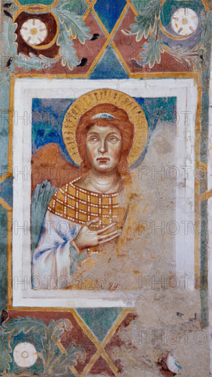 Assisi, Basilica superiore di San Francesco, transetto meridionale, parete meridionale, archivolto sinistro: secondo “Angelo” dal basso. Affresco di Cimabue (Cenni di Pepo) e bottega (1288-92).


[ENG]
Assisi, Upper Basilica of St. Francis, southern transept, southern wall, left archivolt: second “Angel” from the bottom. Fresco by Cimabue (Cenni di Pepo) and workshop (1288-92).
Basilica superiore di San France, Assisi (PG), Umbria, Italia - Italy
