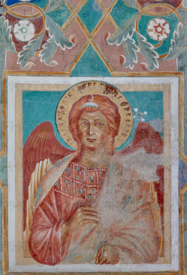 Assisi, Basilica superiore di San Francesco, transetto meridionale, parete meridionale, archivolto sinistro: quarto “Angelo” dal basso. Affresco di Cimabue (Cenni di Pepo) e bottega (1288-92).


[ENG]
Assisi, Upper Basilica of St. Francis, southern transept, southern wall, left archivolt: fourth “Angel” from the bottom. Fresco by Cimabue (Cenni di Pepo) and workshop (1288-92).
Basilica superiore di San France, Assisi (PG), Umbria, Italia - Italy