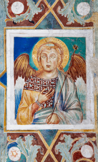 Assisi, Basilica superiore di San Francesco, transetto meridionale, parete meridionale, archivolto sinistro: sesto “Angelo” dal basso. Affresco di Cimabue (Cenni di Pepo) e bottega (1288-92).


[ENG]
Assisi, Upper Basilica of St. Francis, southern transept, southern wall, left archivolt: sixth “Angel” from the bottom. Fresco by Cimabue (Cenni di Pepo) and workshop (1288-92).
Basilica superiore di San France, Assisi (PG), Umbria, Italia - Italy