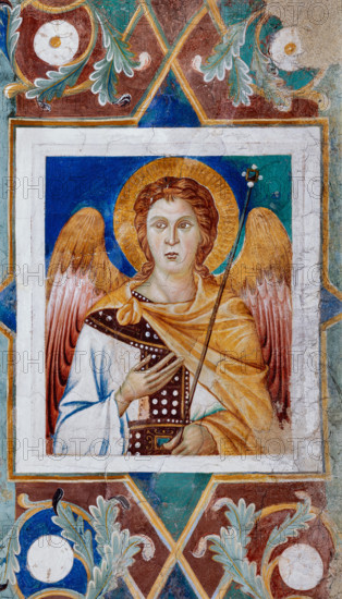 Assisi, Basilica superiore di San Francesco, transetto meridionale, parete meridionale, archivolto sinistro: settimo “Angelo” dal basso. Affresco di Cimabue (Cenni di Pepo) e bottega (1288-92).


[ENG]
Assisi, Upper Basilica of St. Francis, southern transept, southern wall, left archivolt: seventh “Angel” from the bottom. Fresco by Cimabue (Cenni di Pepo) and workshop (1288-92).
Basilica superiore di San France, Assisi (PG), Umbria, Italia - Italy