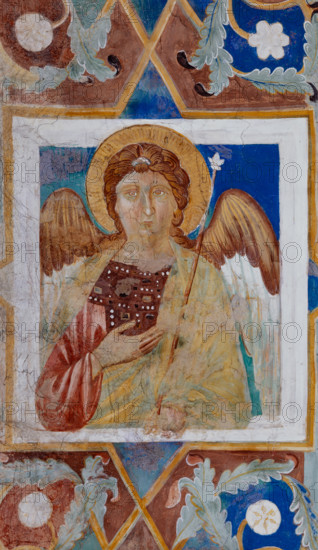 Assisi, Basilica superiore di San Francesco, transetto meridionale, parete meridionale, archivolto destro: secondo “Angelo” dall’alto. Affresco di Cimabue (Cenni di Pepo) e bottega (1288-92).


[ENG]
Assisi, Upper Basilica of St. Francis, southern transept, southern wall, right archivolt: second “Angel” from above. Fresco by Cimabue (Cenni di Pepo) and workshop (1288-92).
Basilica superiore di San France, Assisi (PG), Umbria, Italia - Italy