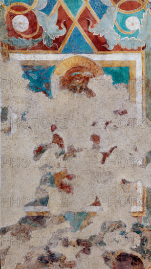 Assisi, Basilica superiore di San Francesco, transetto meridionale, parete meridionale, archivolto destro: quarto “Angelo” dall’alto. Affresco di Cimabue (Cenni di Pepo) e bottega (1288-92).


[ENG]
Assisi, Upper Basilica of St. Francis, southern transept, southern wall, right archivolt: fourth “Angel” from above. Fresco by Cimabue (Cenni di Pepo) and workshop (1288-92).
Basilica superiore di San France, Assisi (PG), Umbria, Italia - Italy