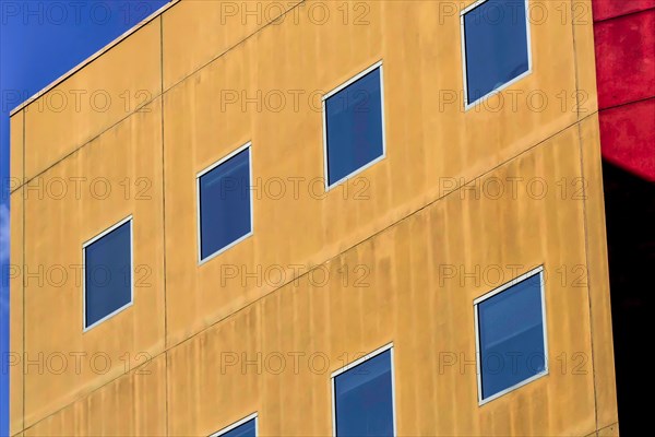 Façade de gratte-ciel à Los Angeles, Etats-Unis