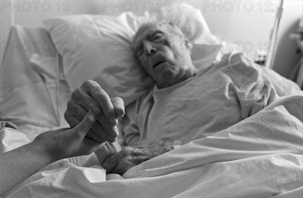 Elderly Man in Hospital