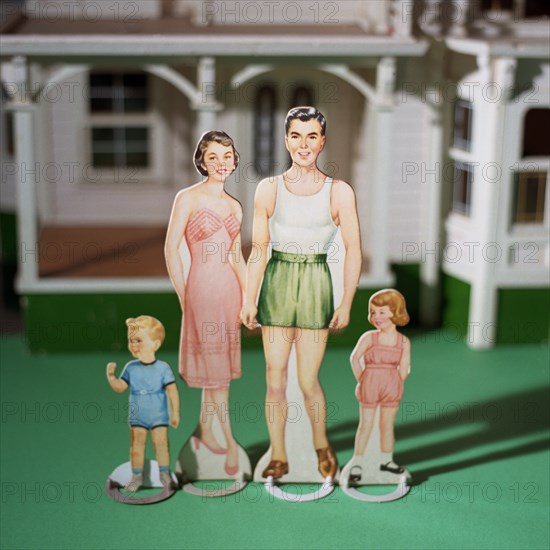 Paper Doll Parents and Children