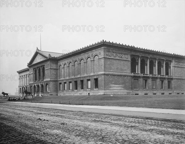 Art Institute, Chicago, Illinois, USA, Detroit Publishing Company, 1900