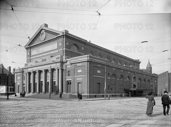 Symphony Hall, Boston, Massachusetts, USA, Detroit Publishing Company, 1904