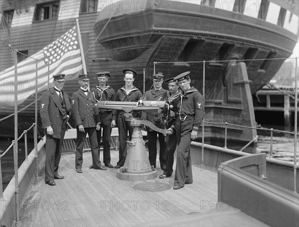 Petty Officers, U.S.S. Free Lance, Detroit Publishing Company, 1898