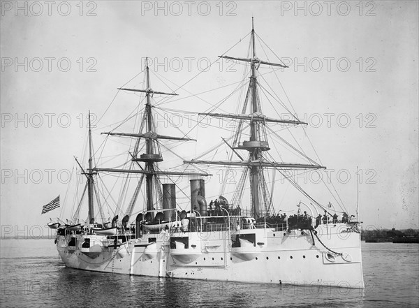 U.S.S. Newark, Detroit Publishing Company, 1895