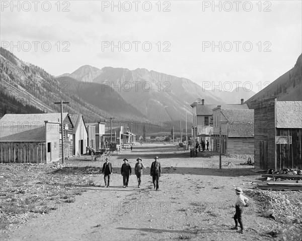 Rural Street Scene, Eureka, Colorado, USA, William Henry Jackson for Detroit Publishing Company, 1900