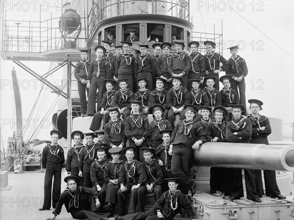 Apprentice Boys, U.S.S. Brooklyn, USA, Edward H. Hart for Detroit Publishing Company, 1896