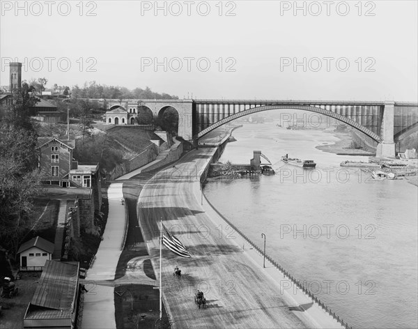 The Speedway, New York City, New York, USA, Detroit Publishing Company, 1905