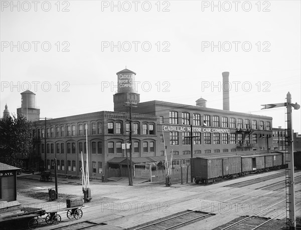 Cadillac Motor Car Company, Detroit, Michigan, USA, Detroit Publishing Company, 1910