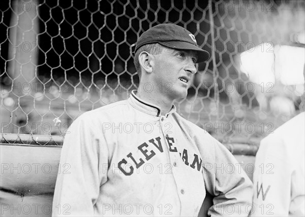 "Shoeless" Joe Jackson, Major League Baseball Player, Portrait, Cleveland Naps, Harris & Ewing, 1913