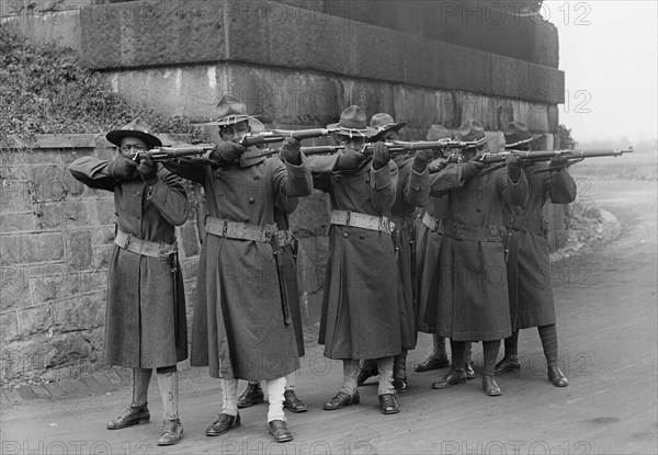 African-American Troops, World War I, Harris & Ewing, 1917