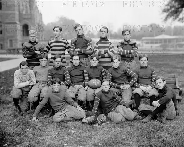 Georgetown University Football Team, Junior Preps, Portrait, Washington DC, USA, Harris & Ewing, 1906