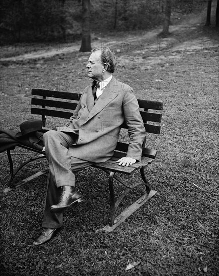 William E. Borah, U.S. Senator from Idaho, Portrait, Washington DC, USA, Harris & Ewing, 1936