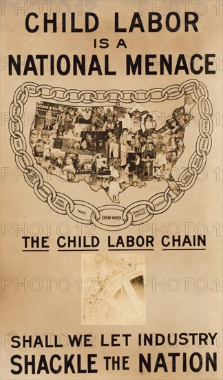 National Child Labor Committee Exhibition Panel, USA, Lewis Hine, 1913