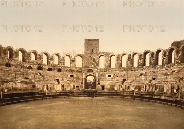 Arena, Arles, France, Photochrome Print, Detroit Publishing Company, 1900