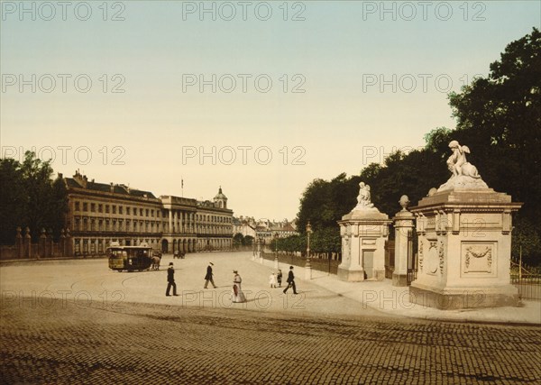 Royal Palace, Brussels, Belgium, Photochrome Print, Detroit Publishing Company, 1900