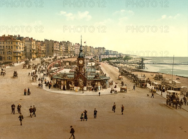 Aquarium, Brighton, England, Photochrome Print, Detroit Publishing Company, 1900