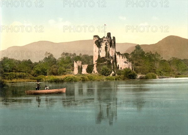 Ross Castle, Killarney, County Kerry, Ireland, Photochrome Print, Detroit Publishing Company, 1900