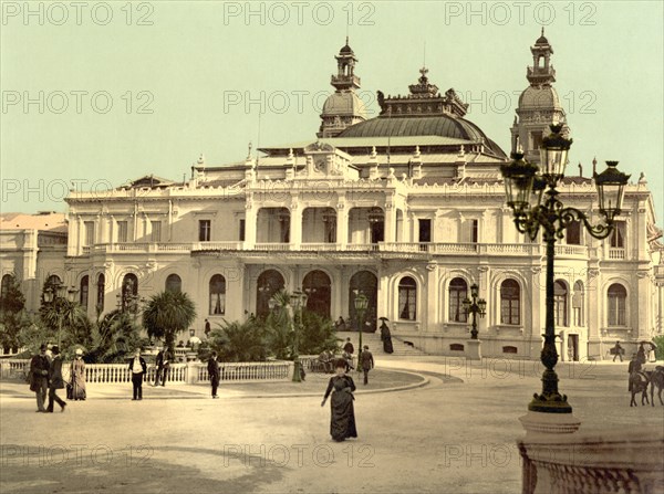 Casino, Monte Carlo, Monaco, Photochrome Print, Detroit Publishing Company, 1900