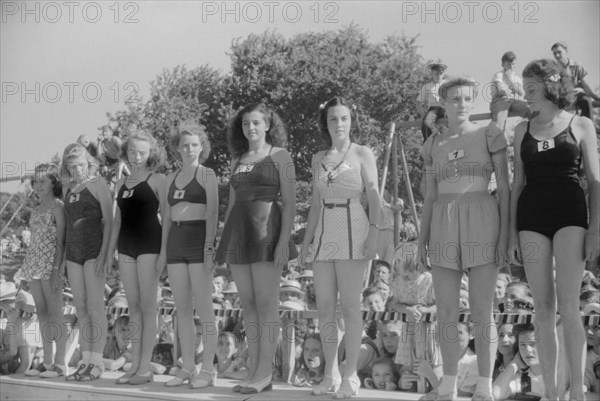 Beauty Contest During July 4th Celebration, Salisbury, Maryland, USA, Jack Delano for Farm Security Administration, July 1940
