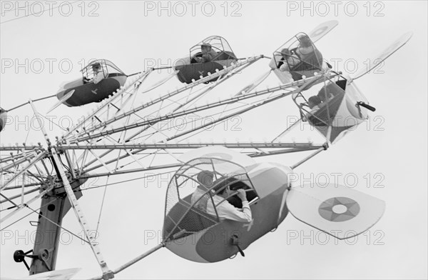 Carnival Ride, Brownsville, Texas, USA, Arthur Rothstein for Farm Security Administration, February 1942